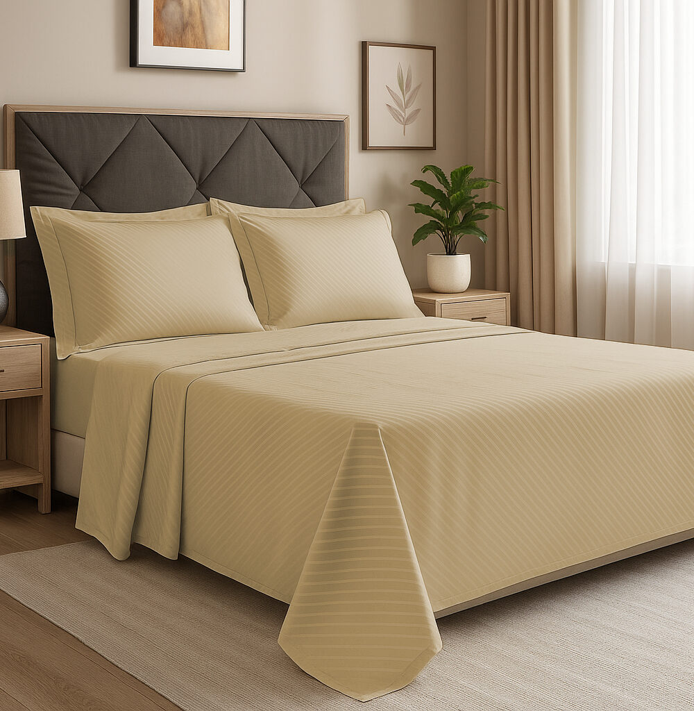 Parure de Lit Percale Coton Satiné Incliné